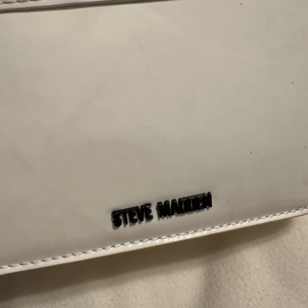 Madden Girl White Mini Bag with Black Accents - Picture 7 of 7